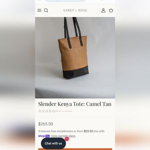 Sarep + Rose, tote purse, purple